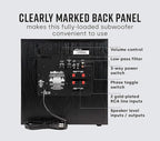 Polk Audio PSW10 10" Powered Subwoofer Home Audio – Power Port Tech, Up to 100 Watts, Big Bass in Compact Design, Easy Setup with Home Theater, Timbre-Matched with Monitor & T-Series Polk Speakers