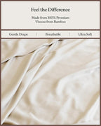 Cozy Earth Luxury Bed Sheet Set - 100% Viscose from Bamboo Fabric, Ultra-Soft & Breathable, Fits Regular & Deep Pocket Mattresses up to 20" - 4 Pieces California King Sheet Set Driftwood