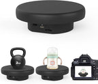 6.3 inch / 4.4LBS Load, 360 Degree Electronic Turntable Display Stand for Photography Products (16CM Black)