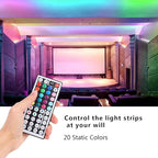 44 Key RGB LED Strip Light Remote Controller, IR Remote Controller Replacement for SMD 5050 3528 2835 RGB LED Light Strip Lights (1 Pack)