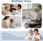 Joyreal AAC Device for Autism, Non Verbal Communication Tools for Speech Therapy & Stroke Rehab. Communication Tablet, Autism Talking Aids with 8 Programmable Buttons & Adjustable Volume (Gray-Blue)