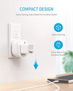 Syantek Remote Control Outlet Wireless Light Switch for Household Appliances, Expandable Remote Light Switch Kit, Up to 100 ft Range, FCC Certified, ETL Listed, White (3 Outlets + 1 Remotes)