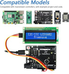 FREENOVE I2C IIC LCD 1602 Module (2 Pack), New Type TWI Serial 16x2 Display, Compatible with Arduino Raspberry Pi Pico ESP32 ESP8266