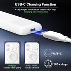 Voice Rechargeable Remote for Samsung-Smart-TV-Remote-Control, Replacement Compatible for Samsung Frame QLED Crystal UHD Solar Smart TVs
