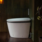 WOODBRIDGE Smart Toilet with Auto Open/Close,1000g MaP Flush Score,Foam Shield,Foot Sensor, Movement Drying,Auto Flush,ADA Height,Blackout Flush,Heated Seat,One Piece Toilet with Tank Built in