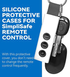 Protective Silicone Case Cover for SimpliSafe KeyFob - Arm and Disarm Remotely, Flexible Case for SimpliSafe Home Security System KeyFob - Latest Gen (White)
