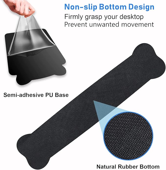 Wrist Rest Support Ergonomic Gel Mouse Pad & Memory Foam Keyboard Set, Non-Slip Rubber PU Base for Home Office Working Studying Easy Typing & Pain Relief, Ouija Board