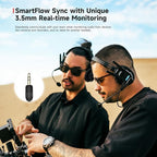 SYNCO XTalk XMax1 Wireless Intercom Headset System for 1-Person Telephone Headsets Communication System Random Master Device,2.4GHz Full Duplex 500 M/1640 FT Real-time Monitoring