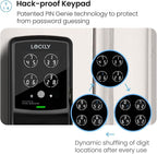 Lockly Secure Plus, Keyless Entry Door Lock, Smart Locks for Front Door, Smart Lock Deadbolt, PIN Genie® Keypad, 3D Biometric Fingerprint Sensor, Auto Lock Smart Door Lock