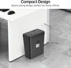 8-Sheet Cross Cut P-4 Security Paper Shredder, 4.2 Gal Bin with Portable Handle, Credit Card/Staple/Clip Shredder for Home Office
