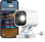 Aqara 4MP Camera Hub G5 Pro PoE, True Color Night Vision Security Camera Outdoor, HomeKit Secure Video, Thread Border Router, Local Detection, Thread/Zigbee, Supports Alexa, Google, Smartthings, White