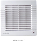VENTS-US GK 125 MA - Easy to Install 5" Through The Wall Exhaust Fan with 102 CFM - Built to Remove Unpleasant Odors, Fumes, Moisture, and Airborne Pollutants