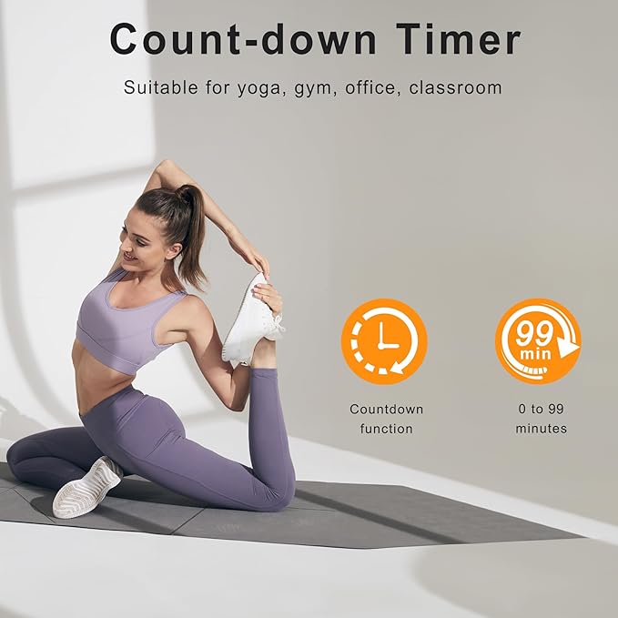 JALL 13" Large Digital Wall Mount Clock, Count Down Timer, Alarm, Big LED, DST, Temperature for Living Room Classroom Desk, Xmas, Birthday Gift for Senior Mom Dad, White