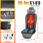 Shiatsu Massage Cushion,Kneading Back Massager with Heat for Full Back,Seat Massager with Neck Support Suitable for Office/Home/Parents/Friends/Christmas