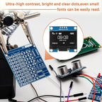JAMHER 1.3 Inch I2C IIC OLED Display Module 128x64 Pixel Mini Self-Luminous Display Screen Board for Arduino Projects Raspberry Pi with Wire(1Pack White)