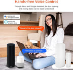 WiFi Door Sensor: Wireless Window Sensor with App Alerts, Tuya Smart Contact Sensor for Home Security and Smart Home Automation, No Hub Required, Compatible with Alexa Google Assistant(4-Pack)