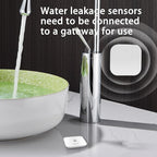 Easebloom Water Leak Detector for Home - Hub & Mini Water Leak Sensor 4-Pack,App Notifications,Sensors for Kitchen/Bathroom,Smart Water Leak Sensor