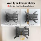 IWORKBOARD 32+ 40 inch Full Motion TV Wall Mount for 13-43" TVs & Monitor, 360° Rotating Small TV Mount Bracket, Articulating Swivel Tilting Extension, Max VESA 200x200mm, Single Studs, 55 lbs