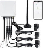 Smart WIFi Energy Monitor with 3 * 80A Clamp, Home Power Monitor Track Electricity in Real Time,WIFi Meter Solar/Net Metering, Home Energy Automation and Control
