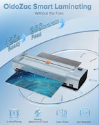 OidoZac 13 Inch Laminator Machine with 20 Laminating Sheets, 11x17 Hot & Cold laminator for Teachers 10 in 1 with Auto Paper Feed, Never Jam Technology Personal Laminator for Home Office School