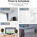 Broadlink RM5plus Universal Infrared Remote, Voice Control with Alexa & Google Home, Wi-Fi Smart Home Hub for TV, AC and Audio (IR 38KHz), 2.4GHz Wi-Fi Only