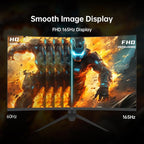 KTC 32 Inch Curved Gaming Monitor, FHD 1080P 165Hz PC Monitor, 1500R, 122% sRGB with HDR, FreeSync Premium, HDMI 2.0x2, DisplayPort 1.4, VESA Compatible, Tilt Adjustable, Eye Care, H32S17C