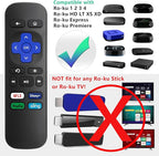 (2 Pack) Replacement Remote Control for Roku Express, for Roku Premiere, for Roku Box, for Roku Player, for Roku 1 2 3 4 -【NOT for Stick or TV】