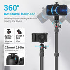 SMALLRIG Camera Desk Mount C Stand, 15"-35" Adjustable Desk Tripod Light Stand, Tabletop C Clamp for Webcam, DSLR Camera, Ring Light, Live Streaming, Photo Video Shooting