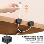 8 Pack Magnetic Cord Organizer Holder, Adjustable Cable Clips, Strong Adhesive Desk Cable Management Clips for Nightstand, Office, Car, Easy Open Design for Tidy Wire Organization