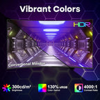Amzfast 27 inch 240Hz Curved Gaming Monitor, FHD 1080P Monitor Gaming with Upgraded Built-in Speakers, MPRT 1ms with Fast VA Panel | 130% sRGB, 4000:1,1500R | 12 Months Warranty Exchange