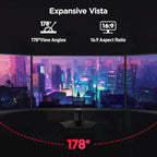 KOORUI 27" Gaming Monitor, 200Hz 1ms Fast IPS, WQHD (2560 x 1440p) HDR 400 Display, DCI-P3 95% Color Gamut, FreeSync Premium, Adaptive G-Sync, HDMI x 2, DisplayPort, G2721P