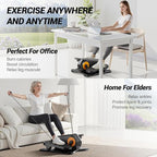 Under Desk Elliptical Machine, Electric Seated Pedal Exerciser, Min Leg Exerciser with Remoter, 12 Level Speeds, Forward & Reverse Direction, Manual & Auto Mode for Home Office