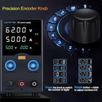 Wanptek DC Power Supply Variable 62V 5A, Bench Power Supplies with Encoder Adjustments Knob, USB Fast Charge Port with Output Current Display, 4-Digit LED Display