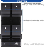 Obaee Driver Side Power Master Window Switch, Compatible with Chevy Silverado/Chevrolet Traverse/HHR/2007-2013 GMC Sierra/Yukon/Buick Enclave Replace OE 20945129 25789692