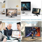 Suprlipy 10 inch FHD Small IPS Monitor LCD Display Screen 1920x1200 60Hz 16:10 with BNC VGA AV Input Built-in Lounspeakers for CCTV Security Camera DVR PC STB Game Console