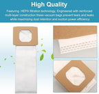 OGGOGOE 10 Pack Vacuum Bags for Hoover Platinum Canister Vacuum Cleaner, Type I Hepa Filtration vacuum cleaner bags Replace Part AH10005