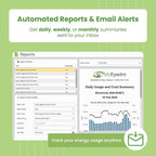 Eyedro Home Energy Monitor – Real-Time Electricity Usage Monitor with Solar Net Metering – Whole House Power Consumption Monitor – WiFi/Ethernet Smart Energy Meter with Reports & History, 2 Sensors