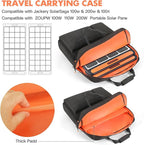 Padded Solar Panel Carrying Case Compatible with Jackery SolarSaga 100W 100X 200W,Travel Solar Panel Storage Bag Fits for ZOUPW 100W 110w 200w with Multi-Pockets & Shoulder Strap