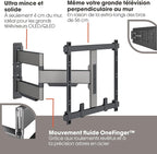 Vogel's TVM 5445 Full-Motion Ultra-Thin TV Wall Bracket for 32-65 inch TVs, Max. 77 lbs, Swivels up to 180°, Full-Motion TV Mount max. VESA 400x400, Universally Compatible