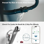 Frizzlife LP365 1.25-Inch Smart Water Monitor and Automatic Shutoff - 0.01GPM Ultrasonic Micro Leak Detection, APP Wi-Fi Remote Control, Real-Time Flow/Temp Monitoring, for 1-1/4-Inch Diameter Pipe