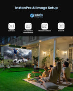 Dangbei MP1 MAX Triple Laser Projector 4K - 3100 ISO Lumens, 110% BT.2020, Google TV with Netflix Officially, 300'' Display, 2x12W Dolby Audio DTS:X, HDR10+, Blu-ray 3D