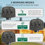 TREEWELL 2 Pack 240-Degree Replacement Motion Sensor, Adjustable LUX(5-300) & Time & Detection Sensitivity Up to 60 Feet Range, 3 Working Modes Outdoor Motion Detector for Security Floodlight, Brown