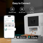Automatic Dog & Cat Feeder with Camera & WiFi – 8L/34 Cups, 1080P Night Vision, 2.4 & 5G WiFi, 2-Way Talk, 10s Voice Recording, Timed Food Dispenser, Up to 99 Portions, 15 Meals Per Day