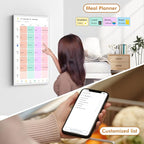Smart Digital Calendar & Chore Chart for Family Schedules – 32 Inch Smart Touchscreen Interactive Display, Dual-WiFi, Auto-Sync Google iCloud Outlook Calendars, Selectable Reminders, Wall Mountable
