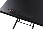 Rocelco 37.4" Electric Standing Desk Converter with AC USB Charger - Motorized Height Adjustable Sit Stand Up Dual Monitor Riser - Tabletop Computer Workstation - Large Keyboard Tray - Black (R EDRB2)
