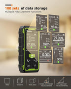 Tadeto Dual Laser Measuring Tool, 393FT/120M Bilateral Laser Measurement Tool Backlit LCD Display, Rechargeable Laser Measure with Ft/in/M Multiple Units Length/Area/Volume/Angle