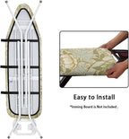 ZCFYGDX William Morris Prints Ironing Board Cover Easy Install St&ard Size with Elastic Edge 3 Bottom Nylon Buckle Straps Breathable Ironing Decor Suitable for Wide Ironing Board House Decor Size-M