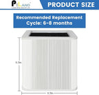 211+ Replacement Filter Compatible with 211+ Air Purifier, 2-Stage Filtration System of H13 True Filter and Activated Carbon Filter, White, 2 Pack