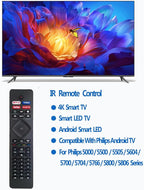 NH800UP RF402A-V14 Universal TV Remote Replacement for Phillips Remote Control for TV, for Philips Smart TV Android LED with LCD 4K 43PFL5766/F7/F7 55PFL5604/F7 55PFL5704/F7 65PFL5504/F7 65PFL5704