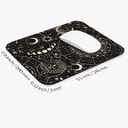 Armanza Square Mouse Pad Moon Sun, Personalized Premium-Textured Custom Mouse Mat Design, Washable Mousepad Cloth, Non-Slip Rubber Base Computer Mouse Pads for Wireless Mouse